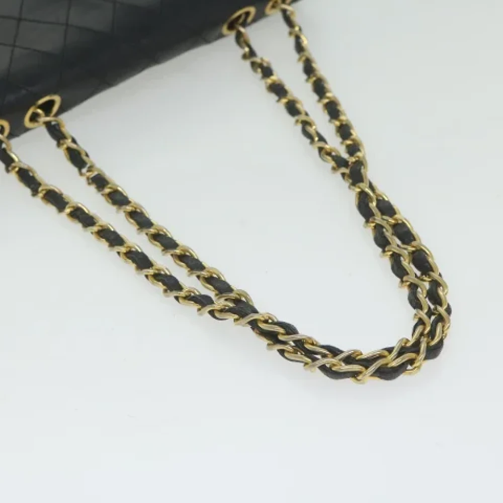 Chanel Vintage Pre-owned Leather shoulder-bags Black Dames