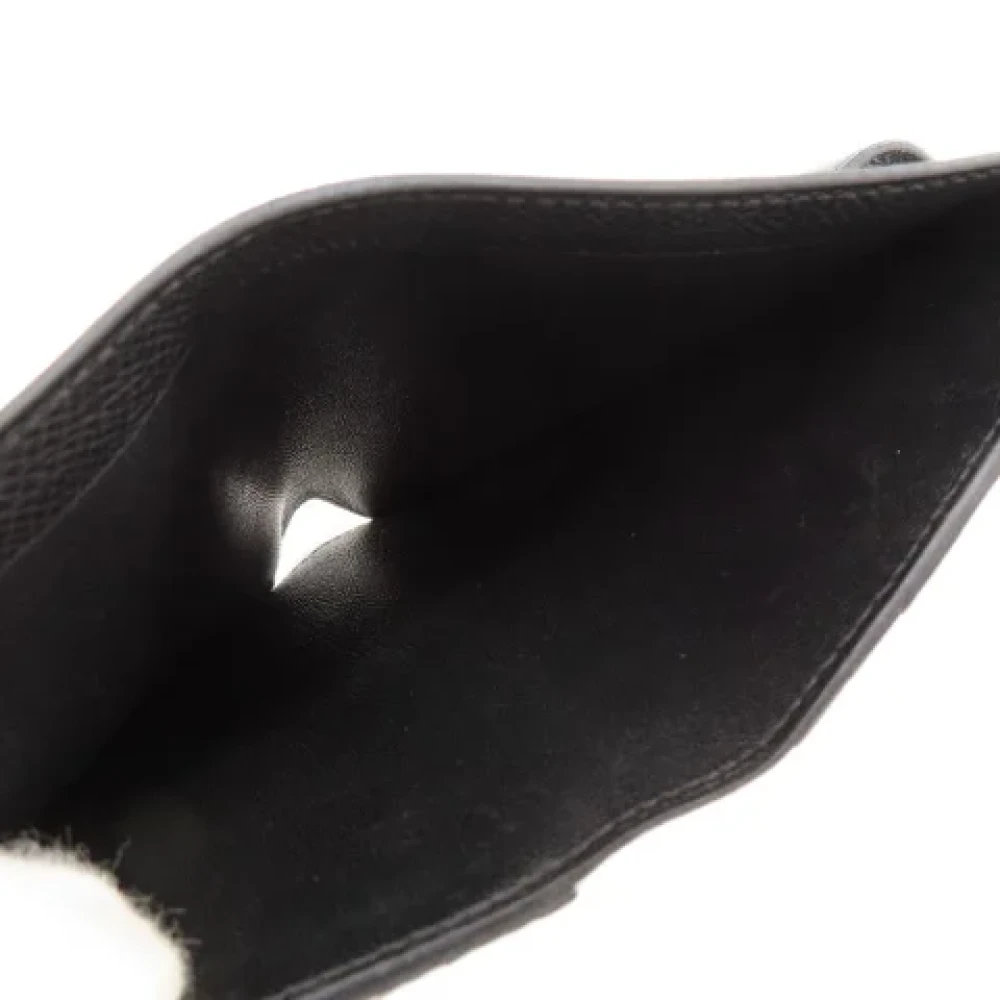 Hermès Vintage Pre-owned Leather wallets Black Dames