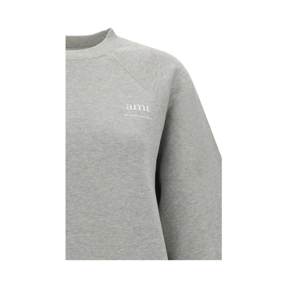 Ami Paris Comfortabele Sweatshirt voor Stijlvolle Warmte Gray Dames
