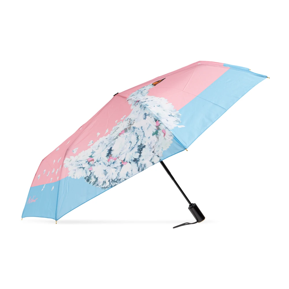 Moschino, Accessoires , unisex, Roze, ONE Size, Polyester, Open/close Paraplu