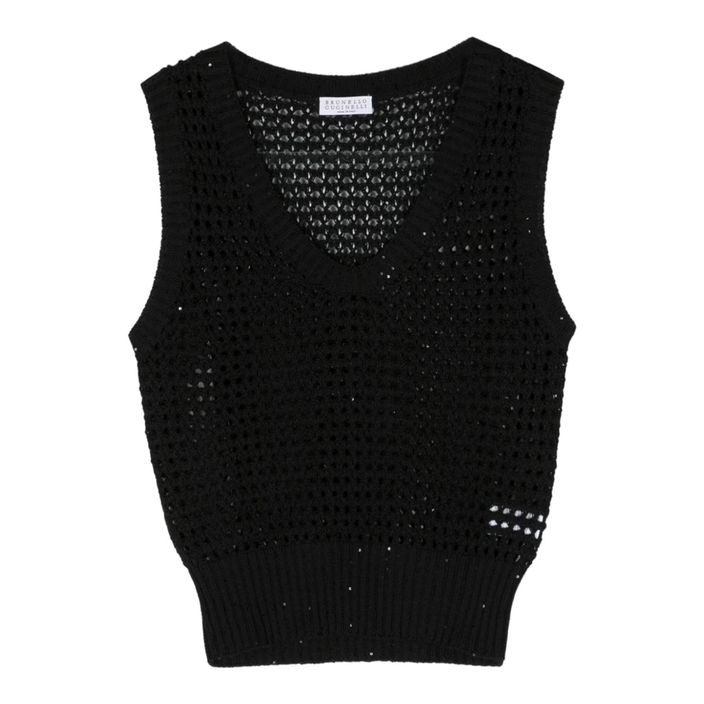Tops > Sleeveless Tops - - Brunello Cucinelli - Modalova