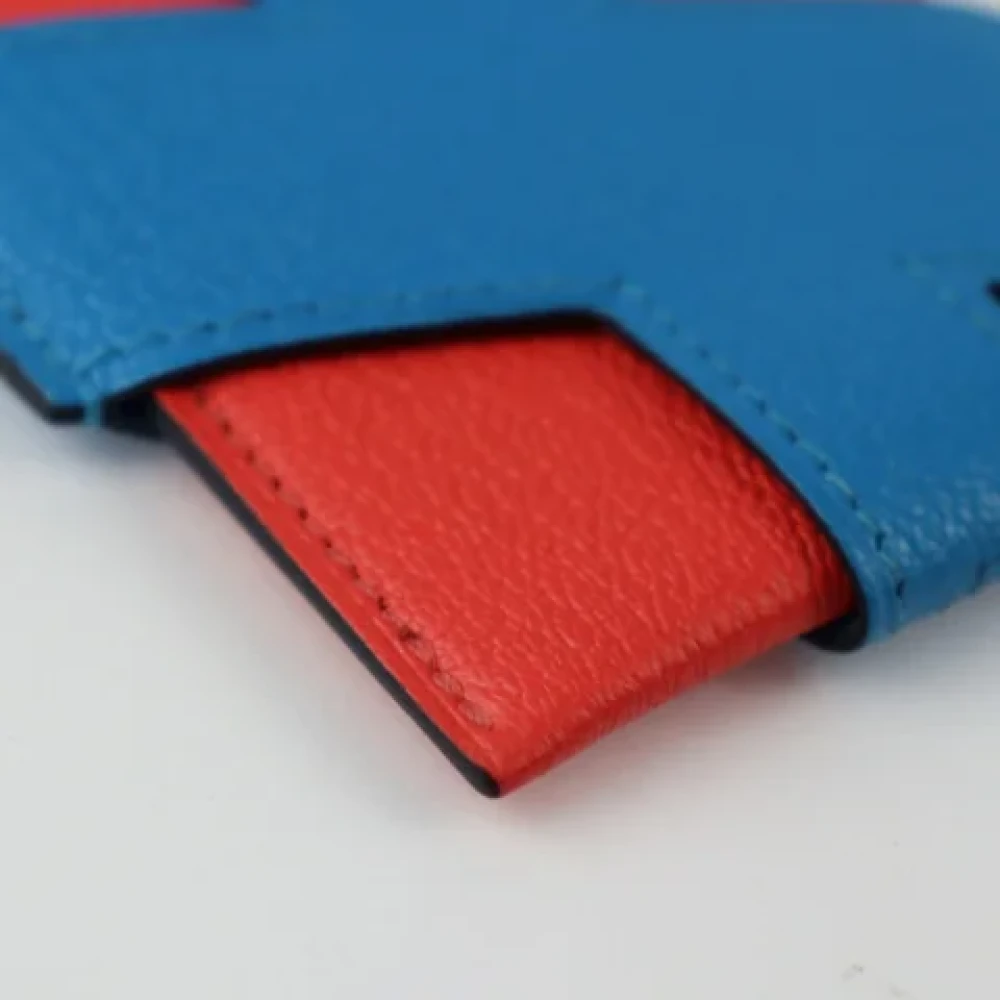 Hermès Vintage Pre-owned Leather wallets Blue Dames