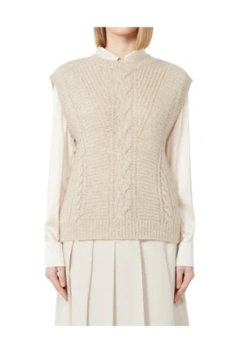 Alpacka och Lurex Gilet