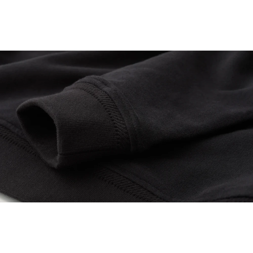 Belstaff Sweatshirt met hoge kraag en kwart rits Black Heren