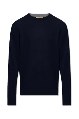 Ulltröja med broderad logotyp