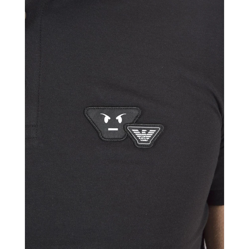 Emporio Armani Klassieke Polo Shirt voor Mannen Black Heren