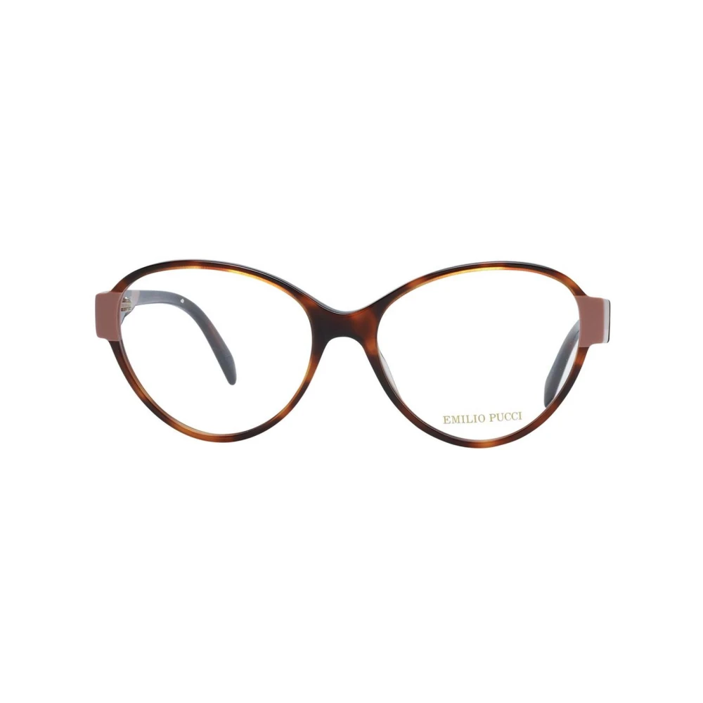 EMILIO PUCCI Bruine Butterfly Optische Monturen met Hoes Brown Dames