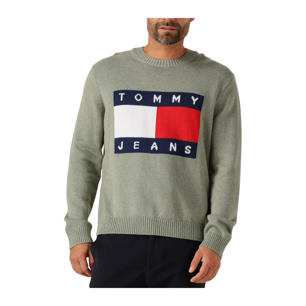 Tommy Jeans , Herren, Strickwaren, Grün, M
