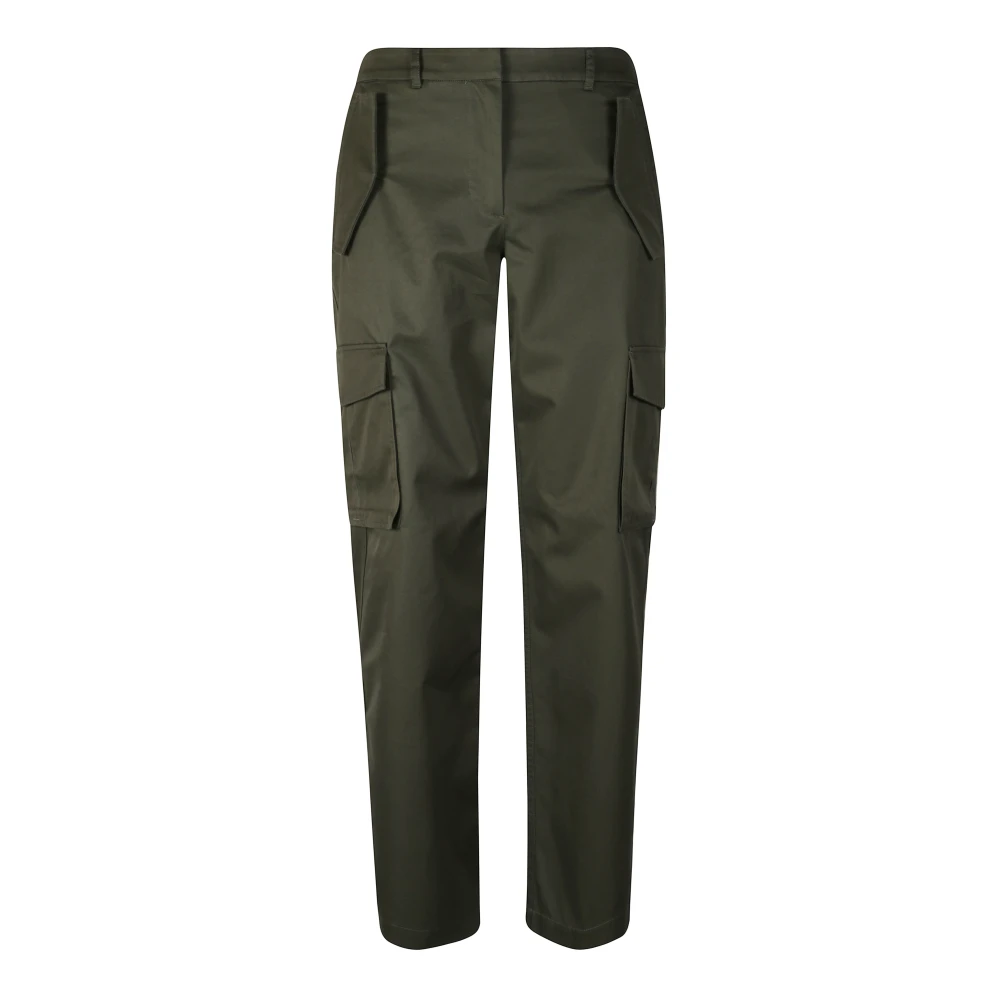 Burberry Women's Green Slim-Fit Trousers, Xs, Freja Trousers