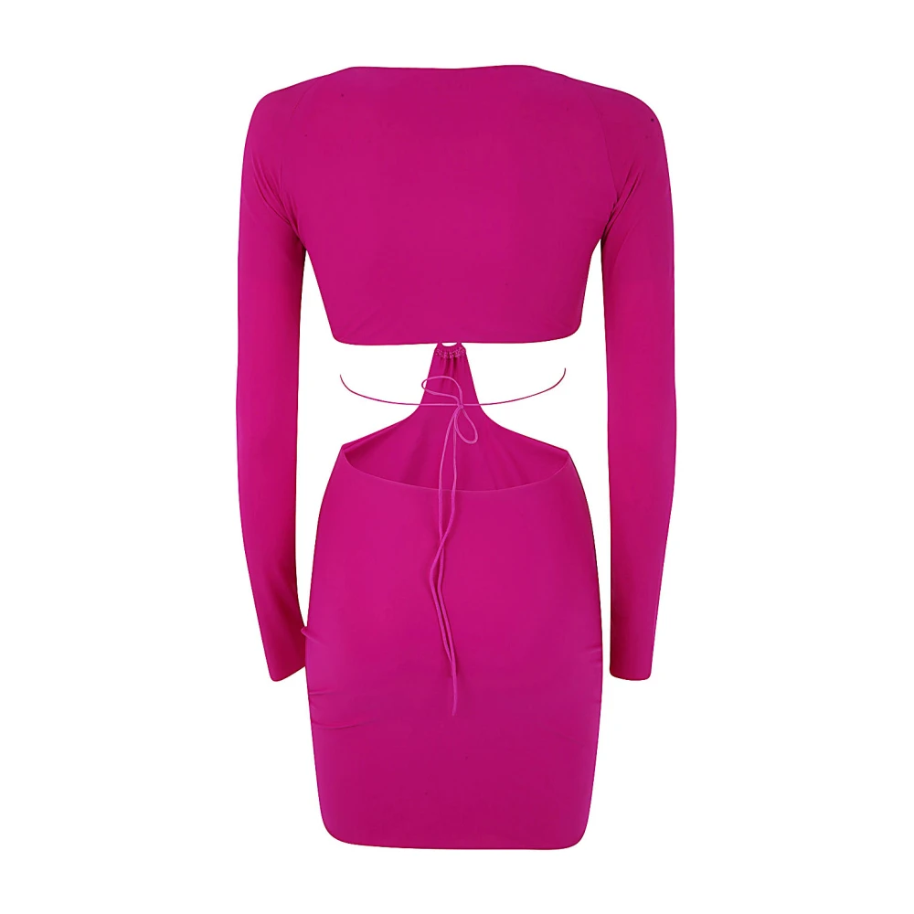 Amazuin Paars Roze Estelle Mini Jurk Pink Dames