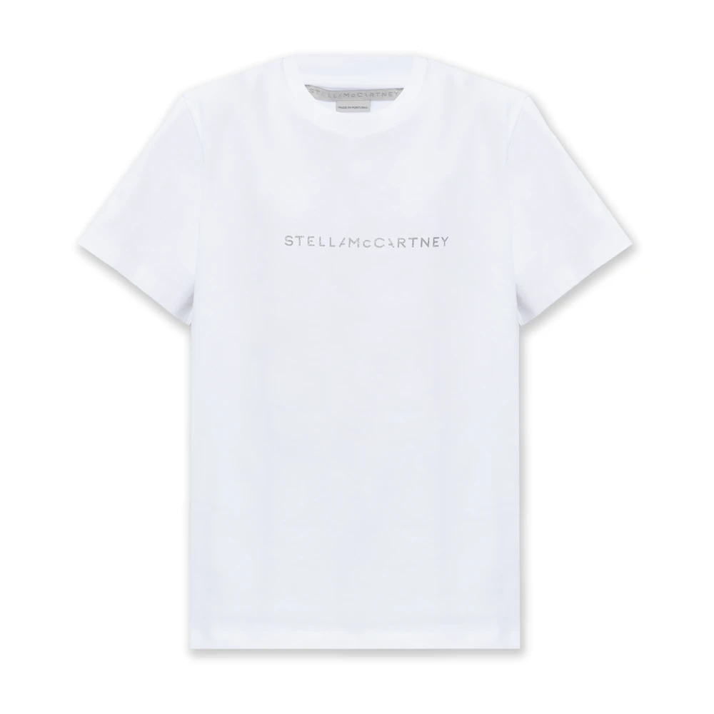 Stella Mccartney Women's White T-Shirts,, T-Shirt With Logo Small