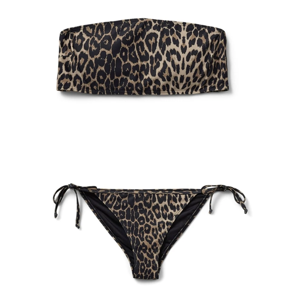 Sofie Schnoor Vrouw Bruin Lichtbruine Luipaard Bikini
