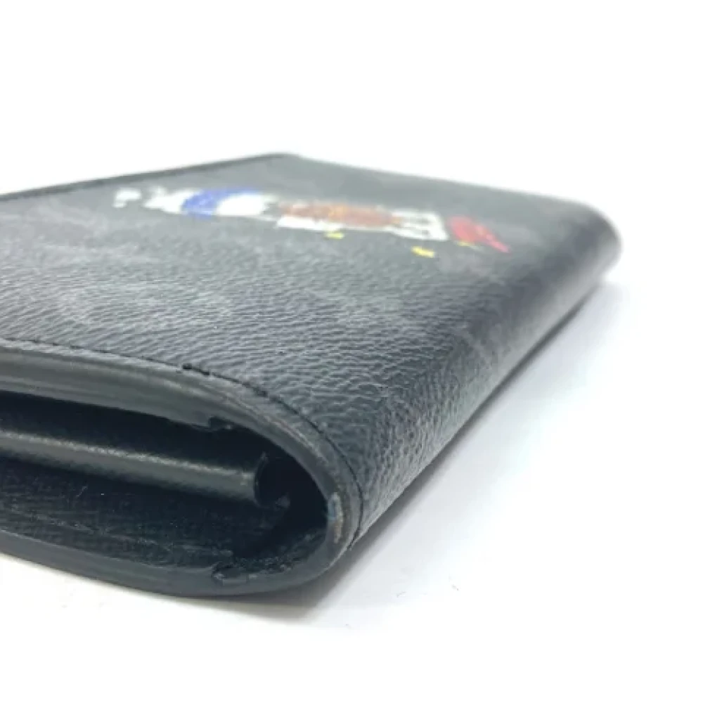 Louis Vuitton Vintage Pre-owned Fabric wallets Black Heren