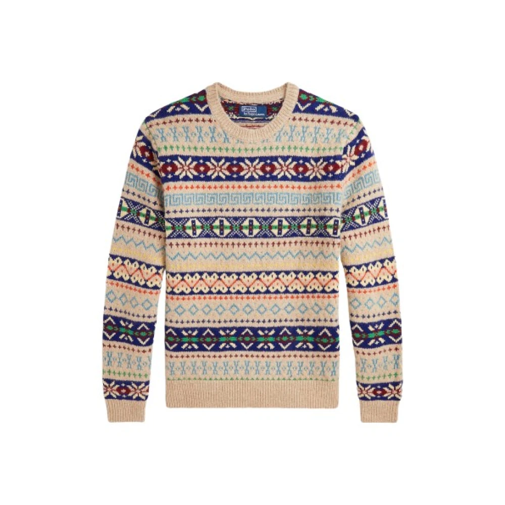 Polo Ralph Lauren Luxe Fair Isle wollen blend trui Multicolor Heren