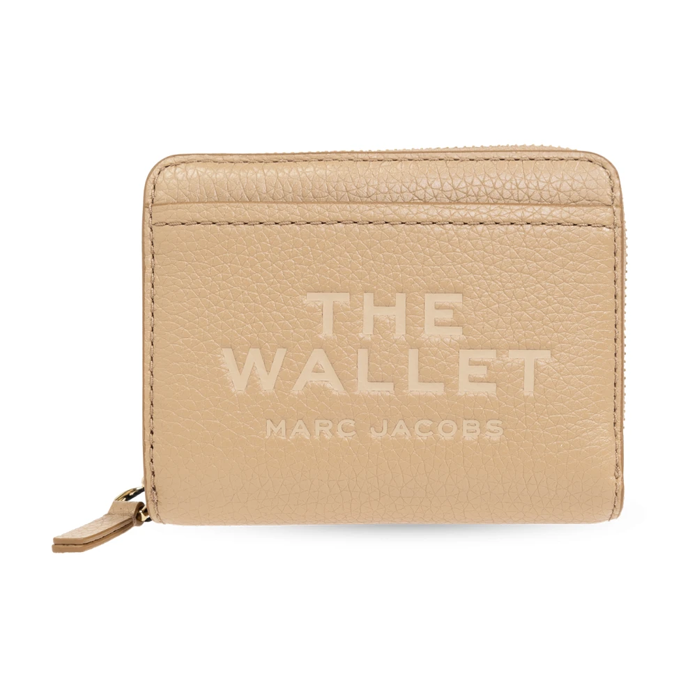 Marc Jacobs Women's Beige Leather Mini Compact Wallet