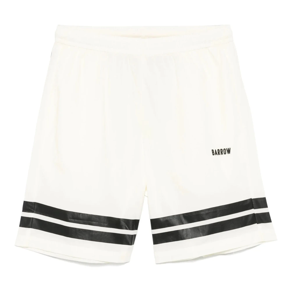 Barrow Casual Denim Shorts White Heren