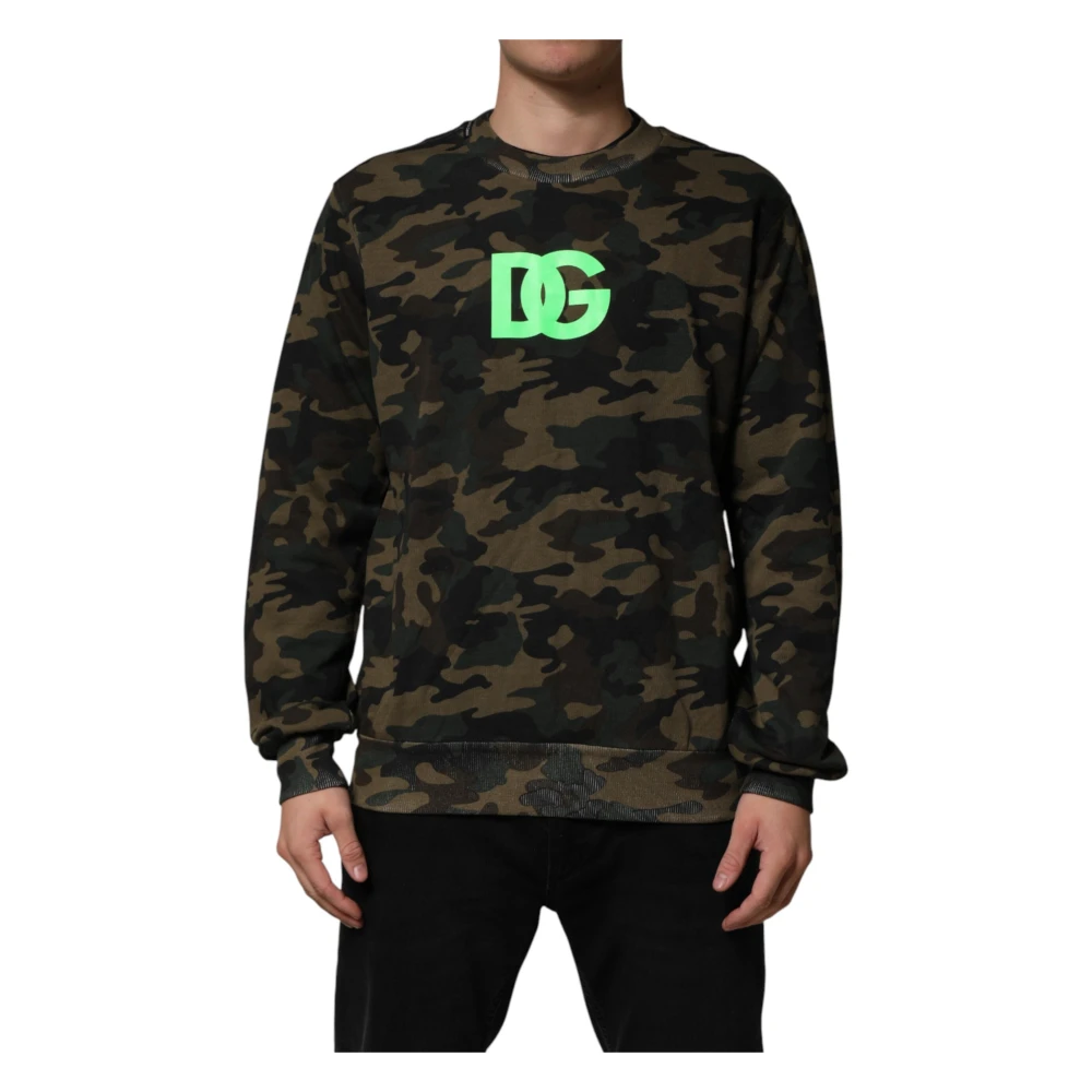 Dolce & Gabbana Men's Multicolor Camouflage Sweatshirt - Sweatshirts - M - Sweatshirts & Hoodies