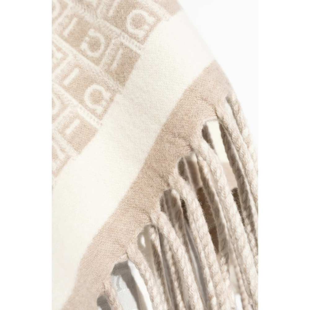Salvatore Ferragamo Poncho met monogram Beige Dames