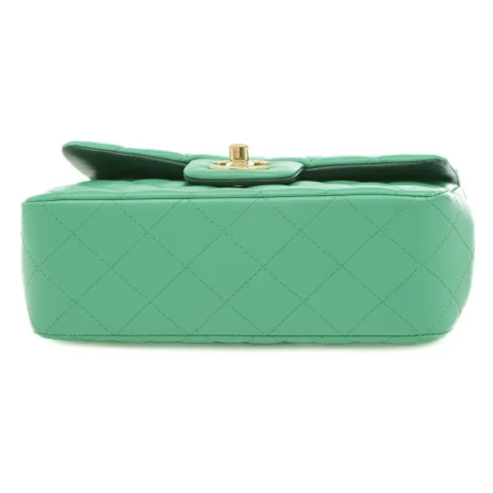 Chanel Vintage Pre-owned Leather chanel-bags Green Dames