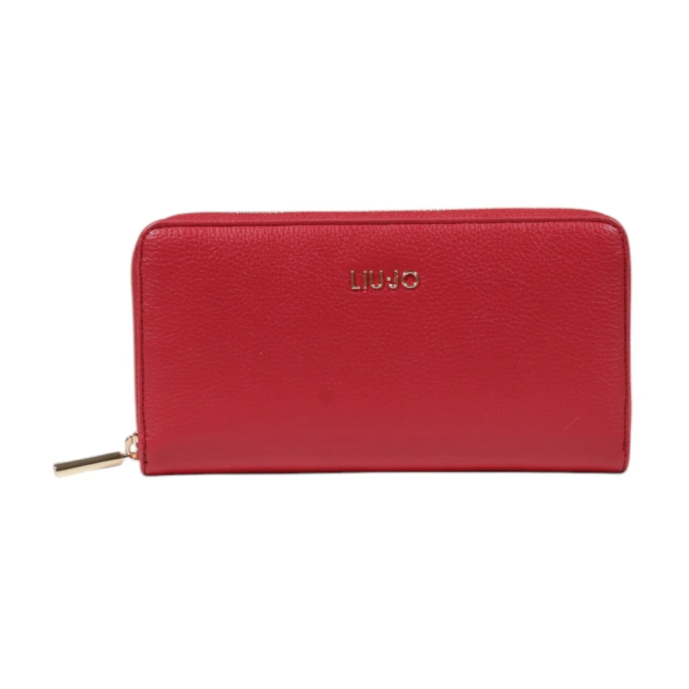 Liu Jo Rode ritssluiting portemonnee stijlvol accessoire Red Dames