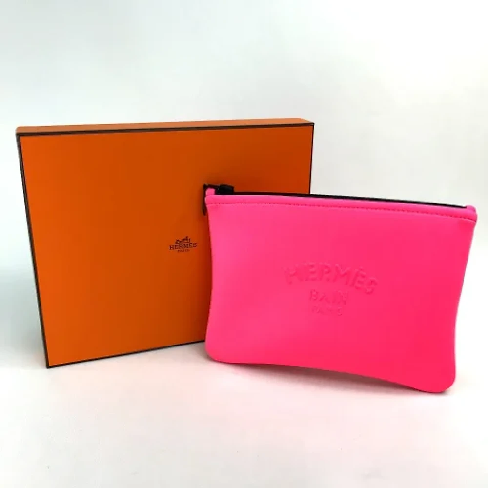 Hermès Vintage Pre-owned Fabric clutches Pink Dames