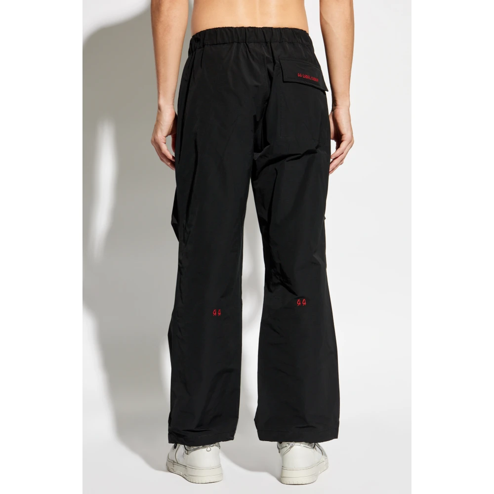 44 Label Group Wijde Broek Zomerse Stijl Black Heren