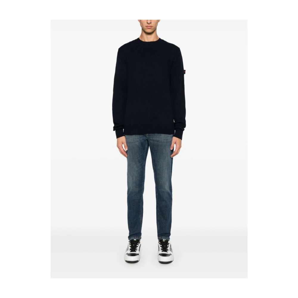 PT Torino Blauwe Denim Broek met Stretch Design Blue Heren