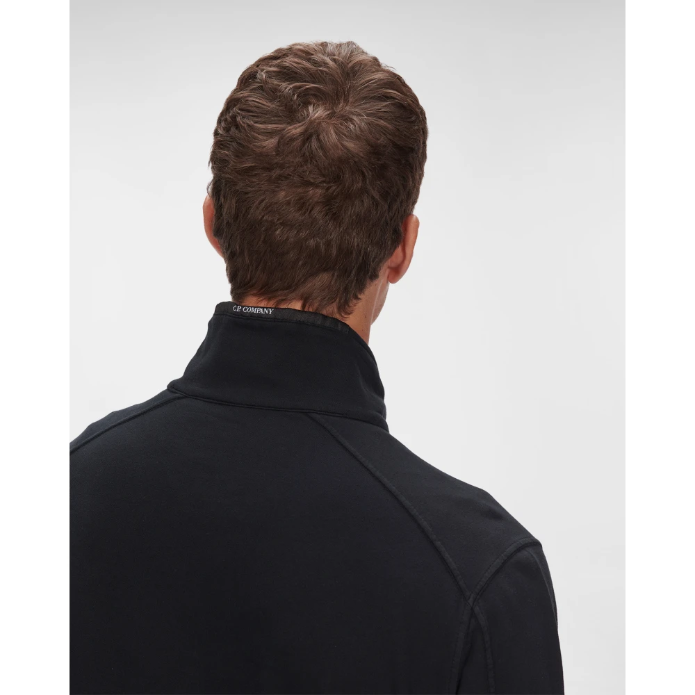 C.P. Company Licht Fleece Half Zip Sweatshirt Black Heren