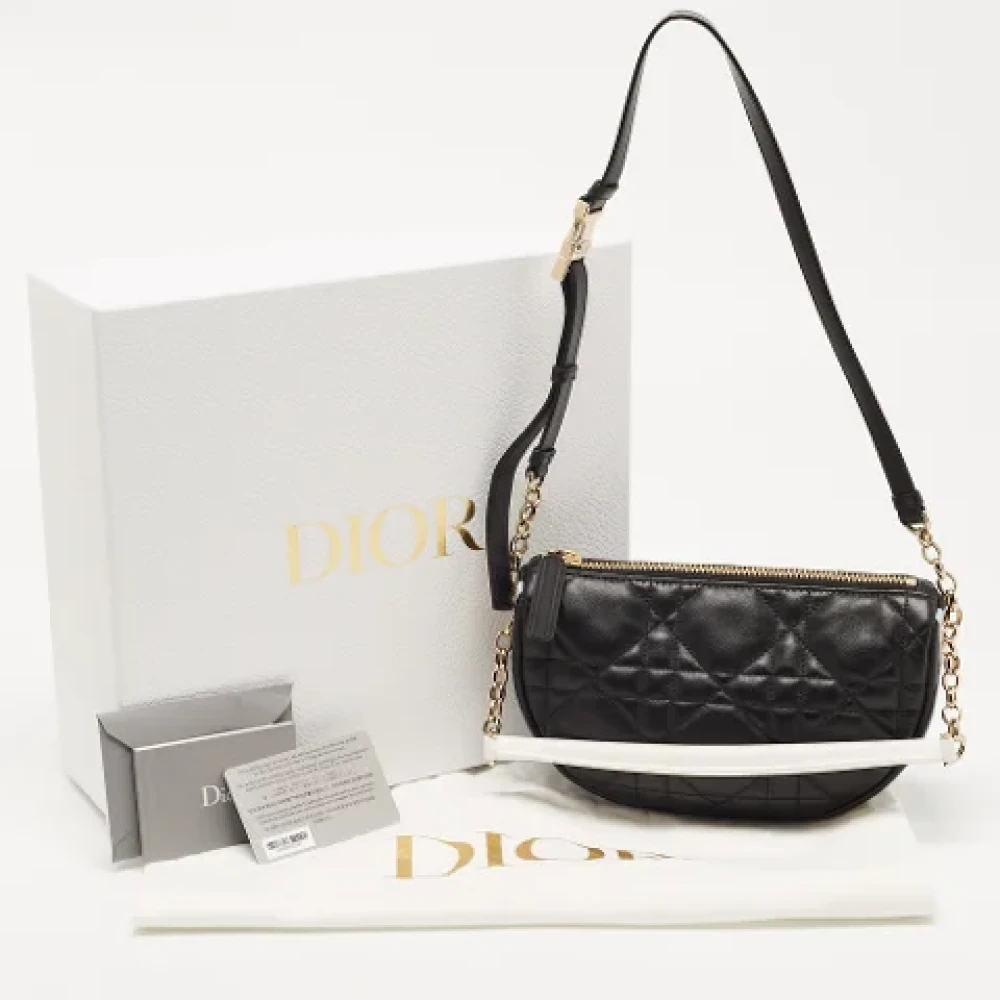 Dior Vintage Pre-owned Leather dior-bags Black Dames