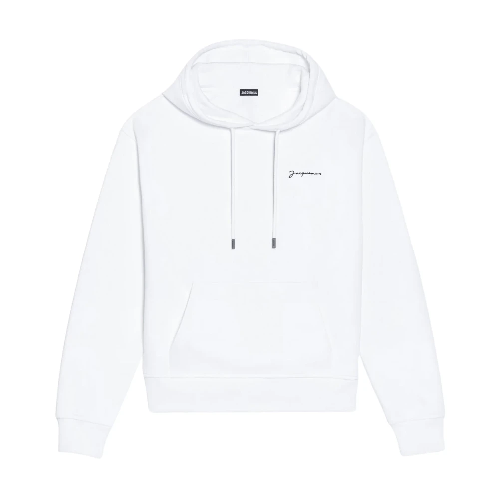 Jacquemus Geborduurde sweatshirt met capuchon en logo White Dames