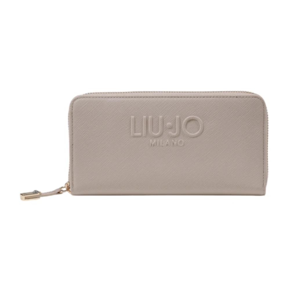 Liu Jo Beige Portemonnee met Effen Patroon Beige Dames