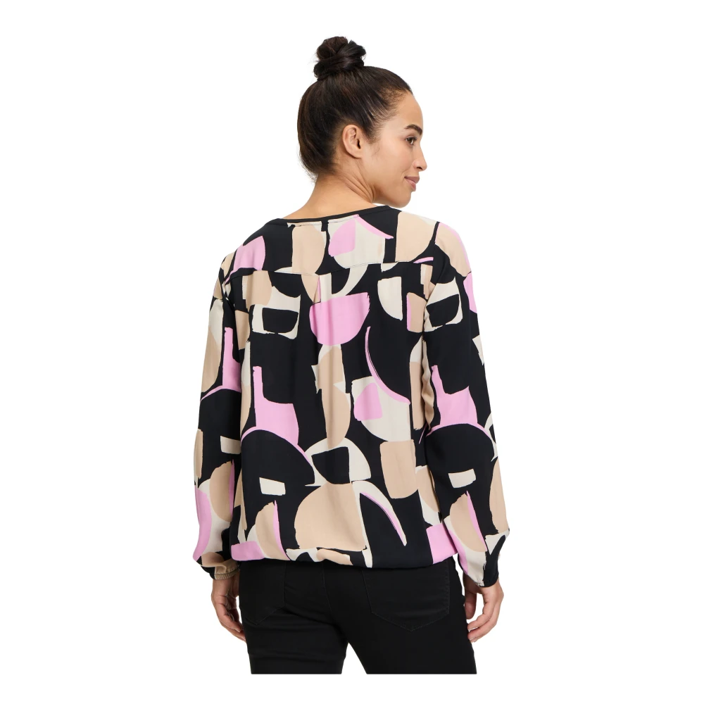 Betty & Co Grafische Print Blouse Shirt Multicolor Dames