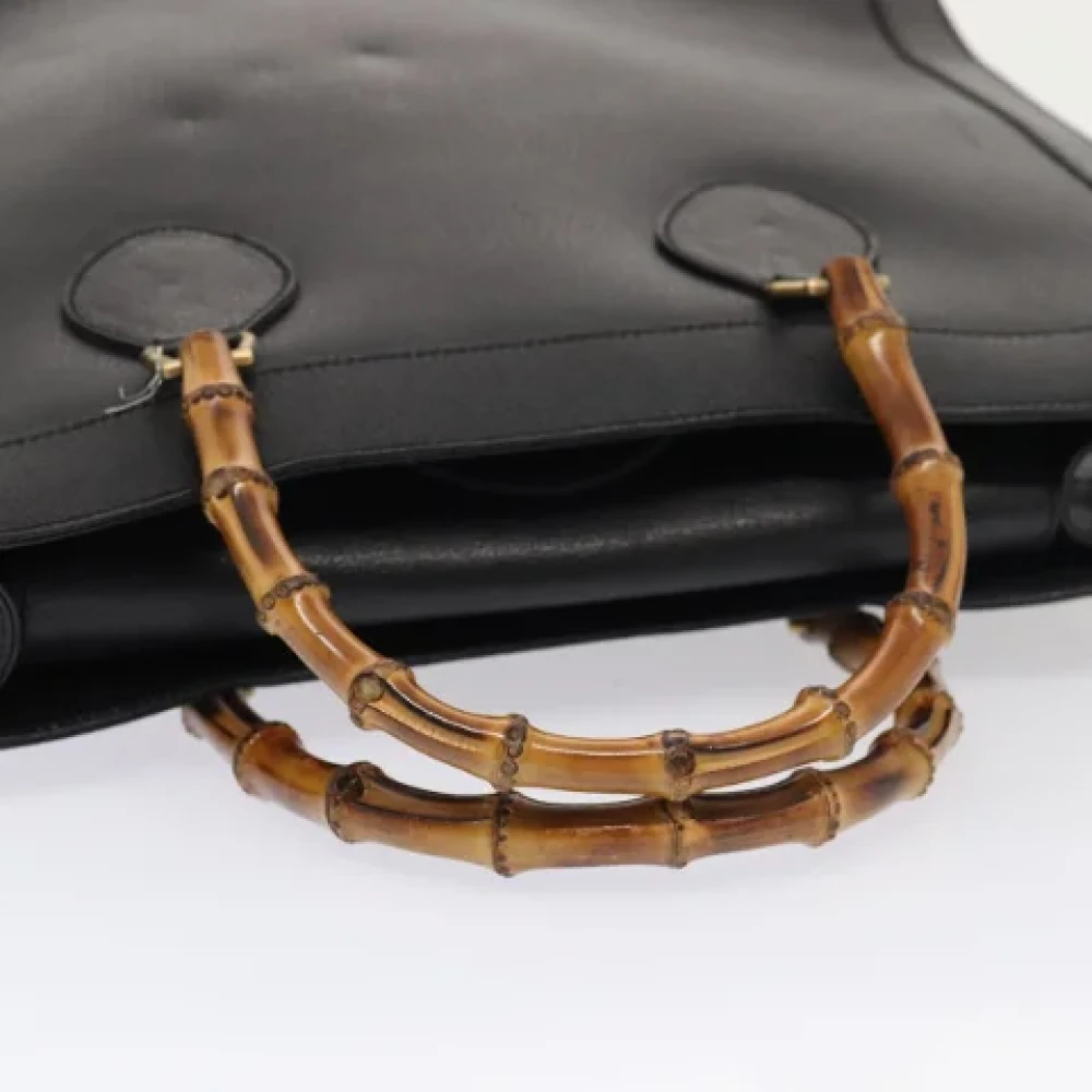 Gucci Vintage Pre-owned Leather handbags Black Dames