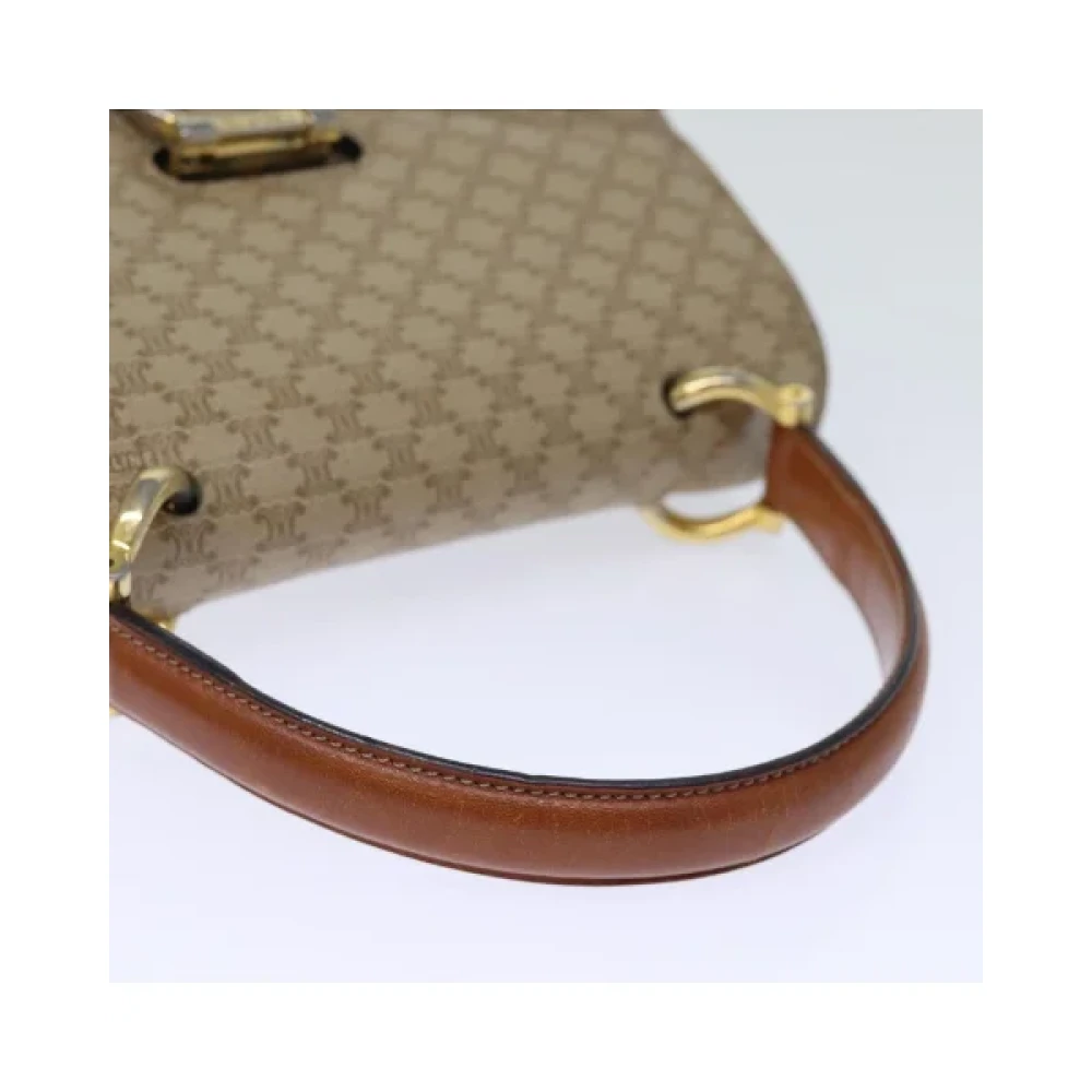 Celine Vintage Pre-owned Canvas handbags Beige Dames