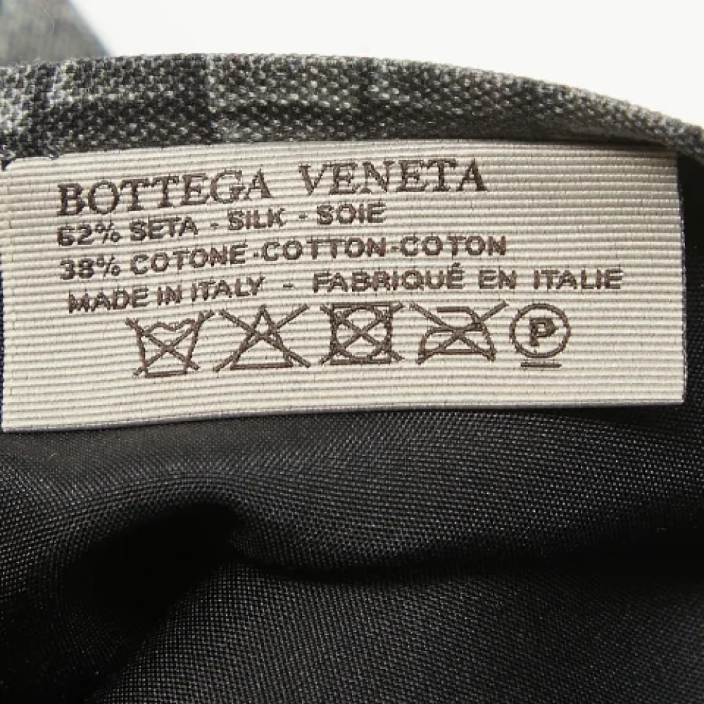 Bottega Veneta Vintage Pre-owned Silk tops Gray Heren