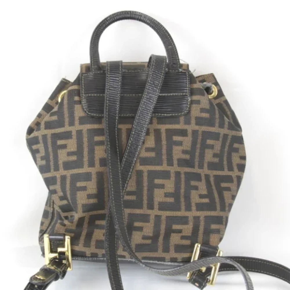 Fendi Vintage Pre-owned Canvas fendi-bags Green Dames