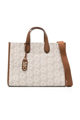 Beige Casual Tote Bag