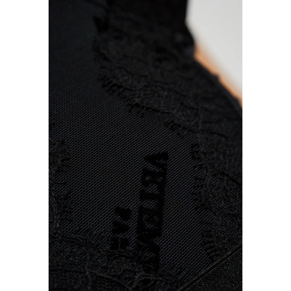Vetements Logo Top Black Dames
