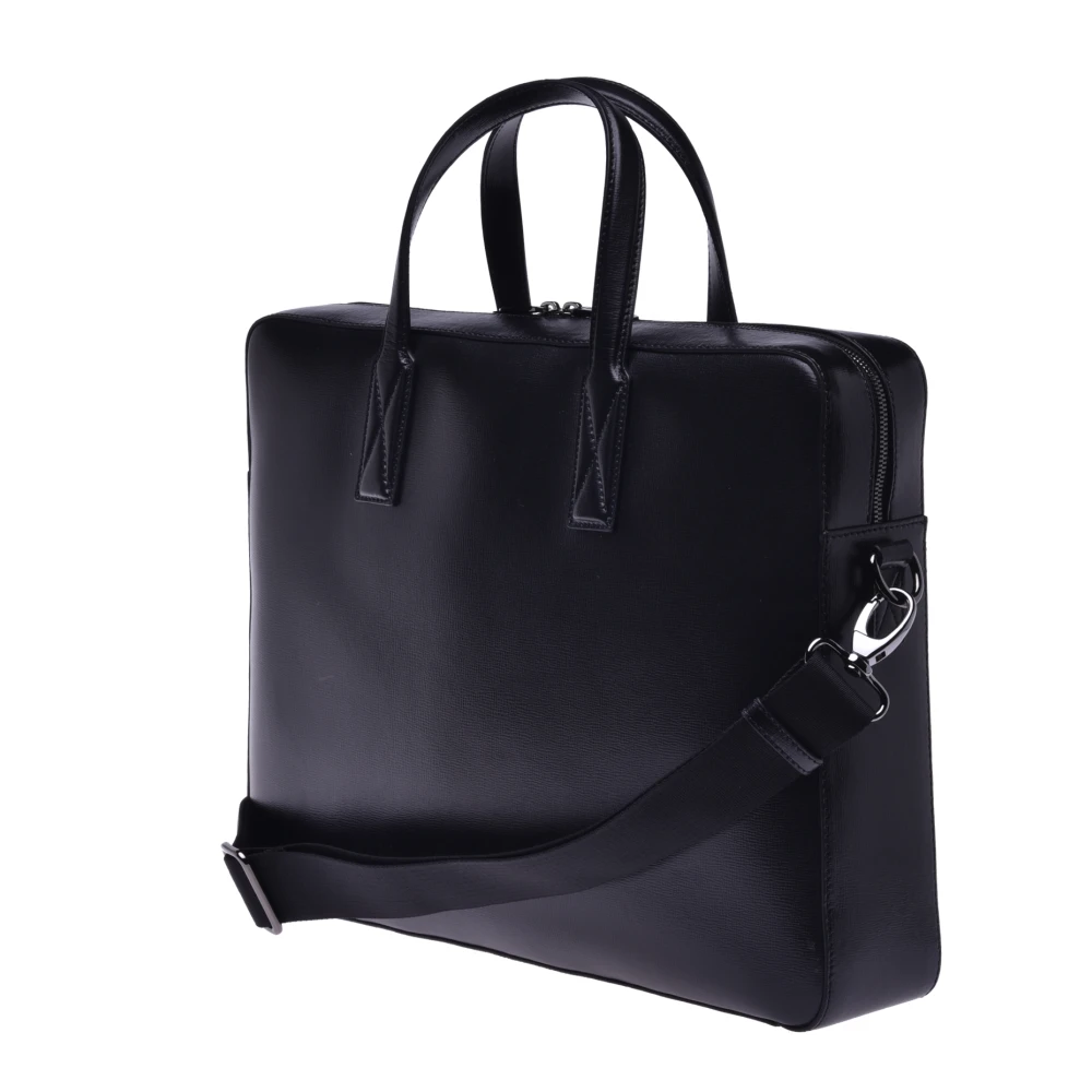 Baldinini Professional bag in black leather Black Heren