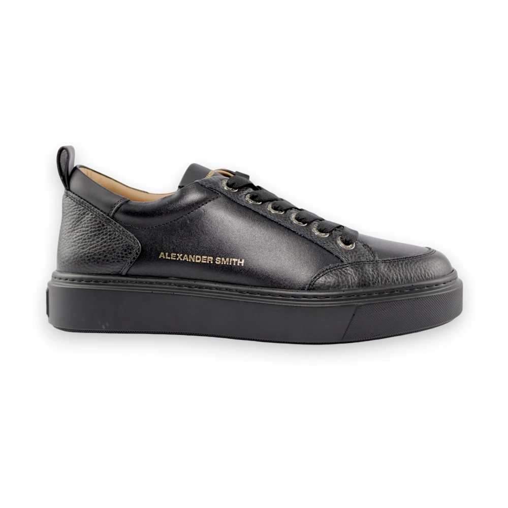 Alexander Smith Zwarte Klassieke Sneakers Heren Schoenen