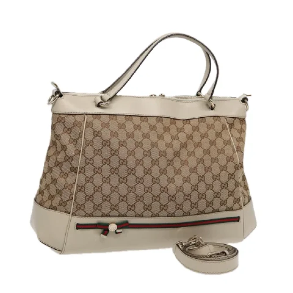 Gucci Vintage Pre-owned Canvas totes Brown Dames