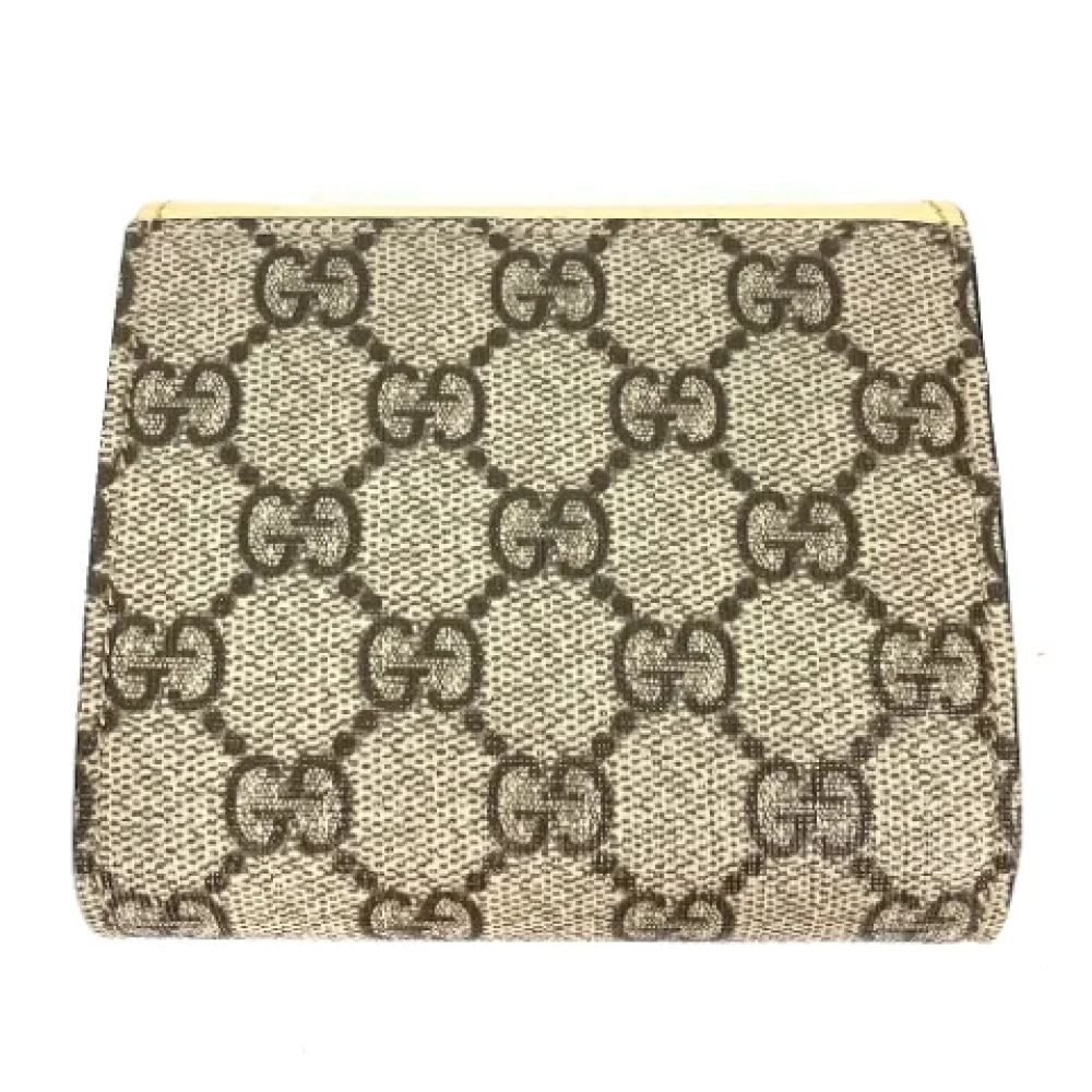 Gucci Vintage Pre-owned Leather wallets Yellow Dames