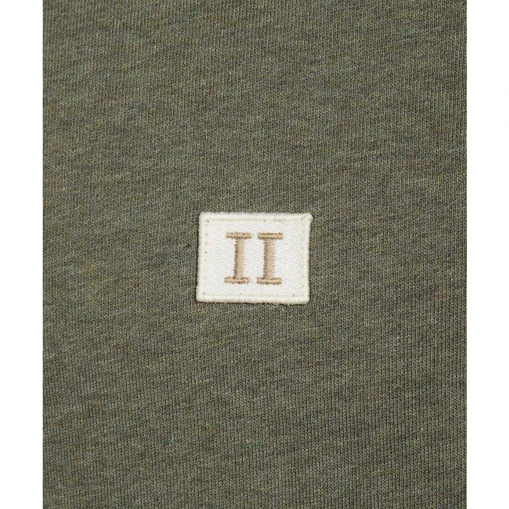 Les Deux Katoenen Crew-Neck Sweatshirt Green Heren