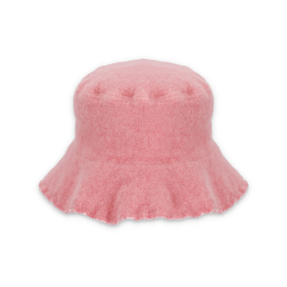 Comme des Garçons Roze wollen bucket hoed voor mannen Pink Heren