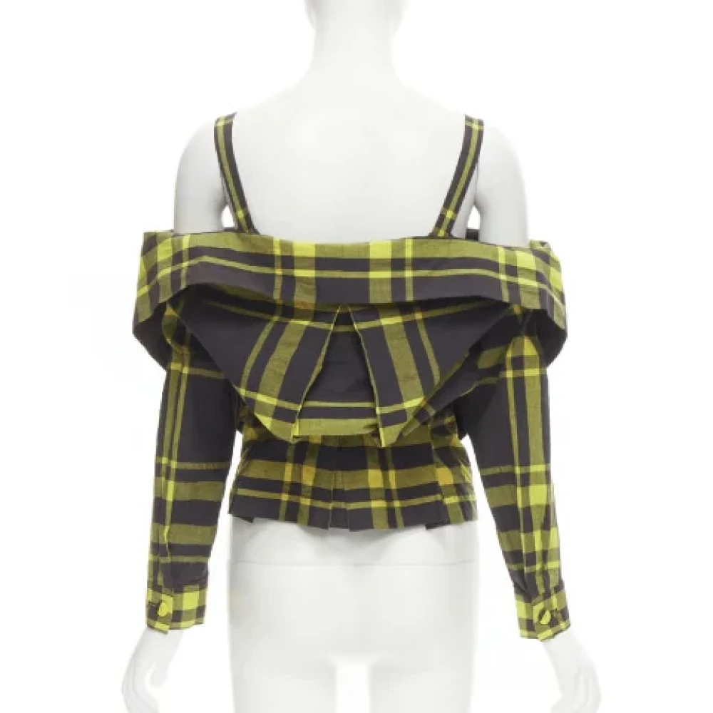 Issey Miyake Pre-owned Cotton tops Yellow Dames