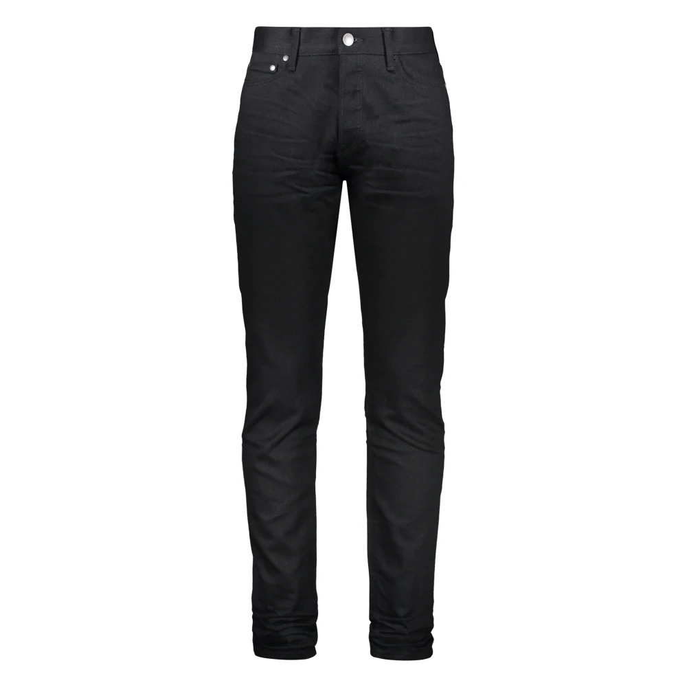 John Elliott Slim Fit Jeans met Metalen Details Black Heren