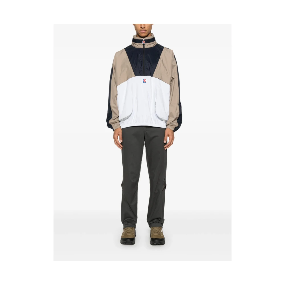 K-way Witte Rits Hoodie Jas Multicolor Heren