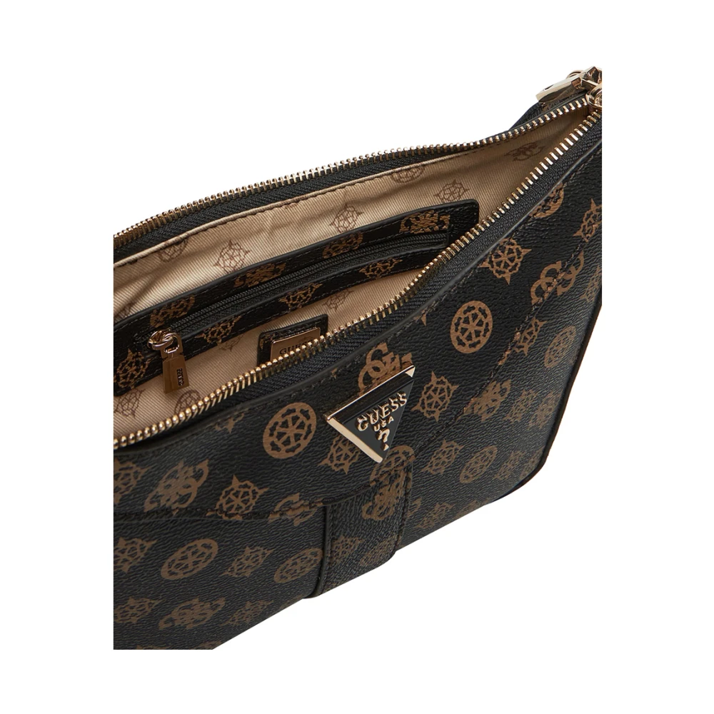 Guess Elegante Mocha Handtas met Gouden Details Brown Dames