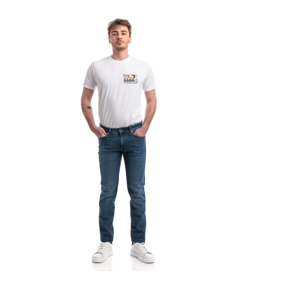 Roy Roger's Vintage Stone Denim Stretch Jeans Blue Heren
