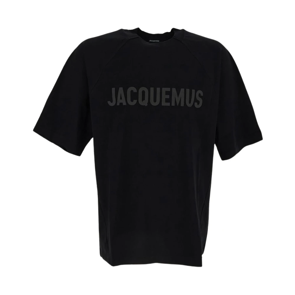 Jacquemus Typo T-shirt met logo Black Heren